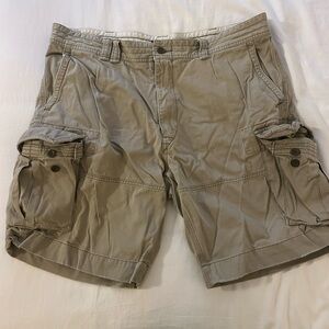 Ralph Lauren Tan Cargo Shorts with Utility Pockets